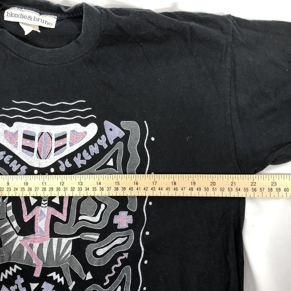 VTG Dessens De Kenya Musee D’Art Museum by Blondie & Bruno Shirt USA Made Stitch - Picture 11 of 12